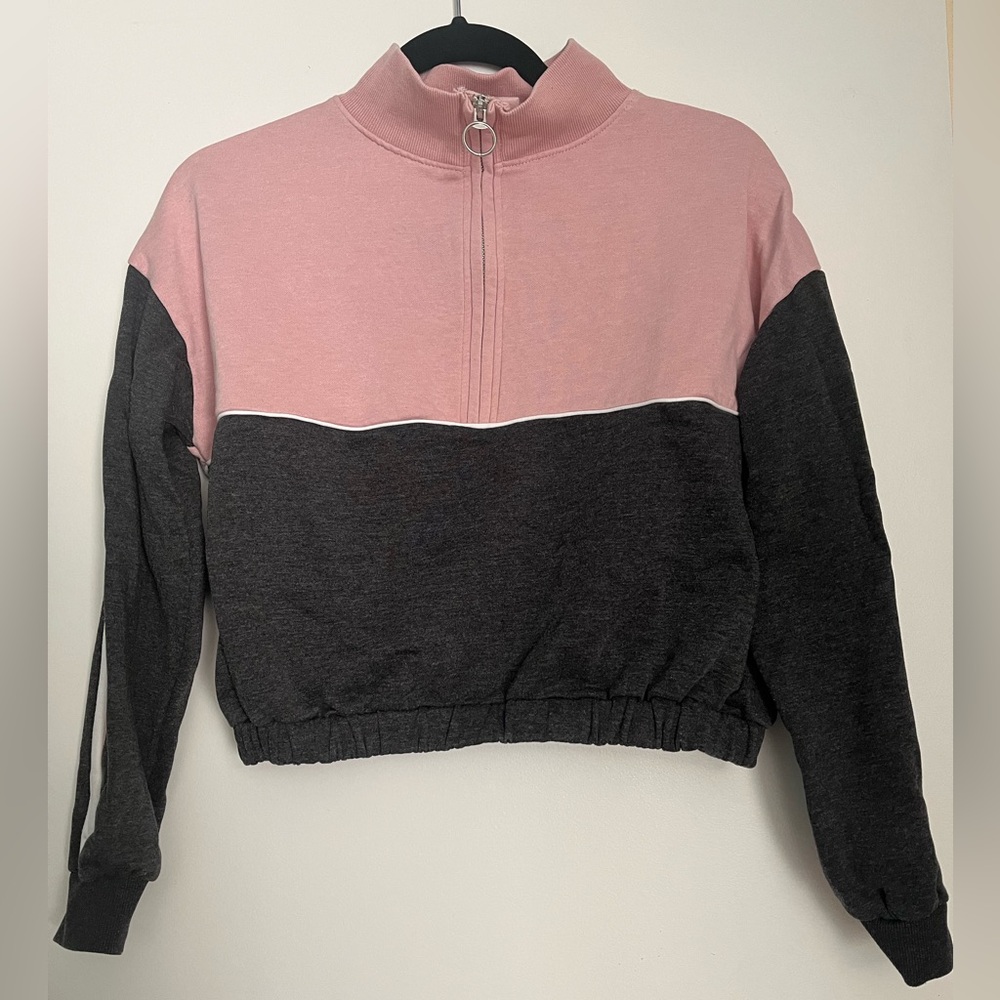 ❤️ H&M Pink and Black Kids Sweatshirt
